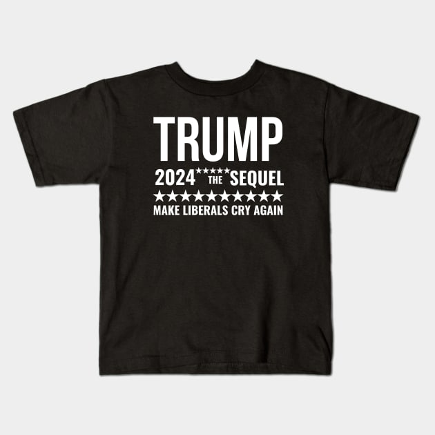 trump 2024 Kids T-Shirt by abahanom
